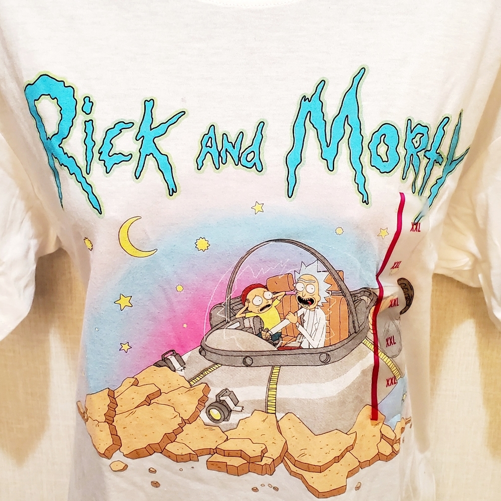 NWT Rick and Morty Adult Swin Top T-Shirt Plus XXL 2X